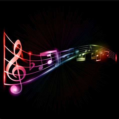 Music Notes Clipart Black Background Clip Art Library