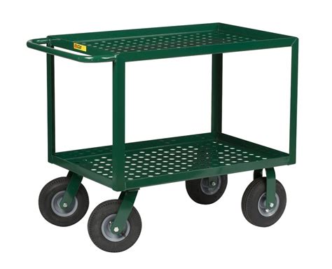 Little Giant Usa 415 Perforated Deck Utility Cart With Pneumatic
