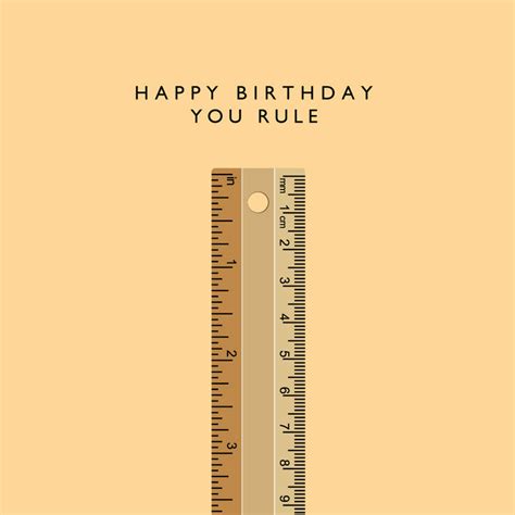Happy Birthday You Rule Card By Loveday Designs