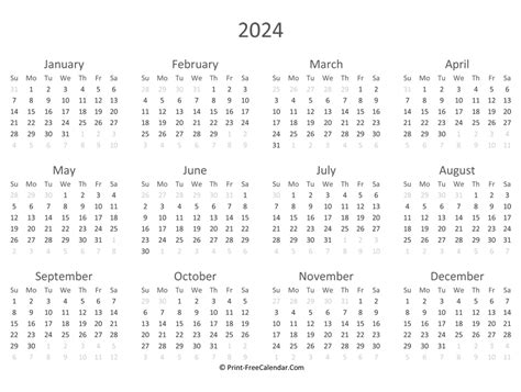 2024 Free Calendar Printable Pages Download Word Ros Magdaia