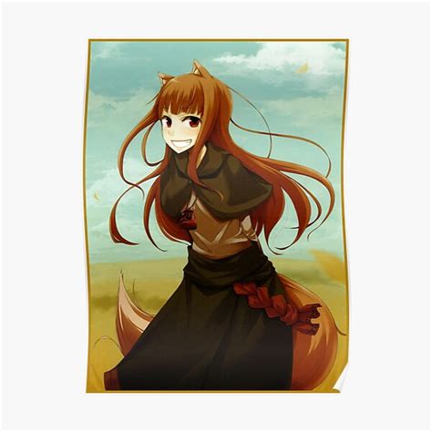 horo spice and wolf poster by virael redbubble