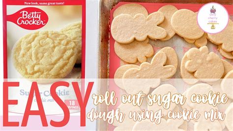 Roll Out Cookie Dough Using Betty Crocker Sugar Cookie Mix Youtube