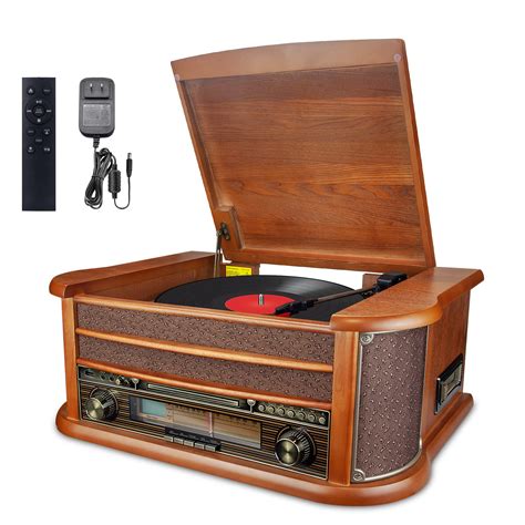 Buy Bigmonat Record Player Vinyl Turntable Stereo Bookshelf Speakers
