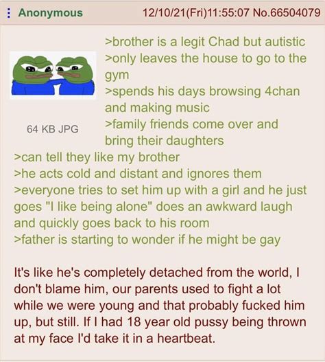 anon s bro is a chad greentext