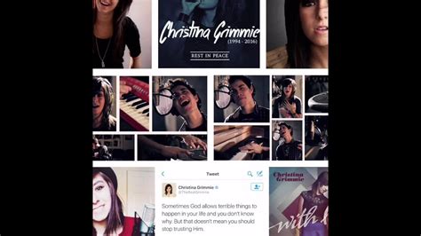 Just A Dream Remix In Memory Of Christina Grimmie 1994 2016 Youtube