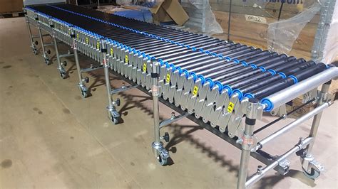 Flexible Expanding Roller Conveyor Adaptable Transport For Factories