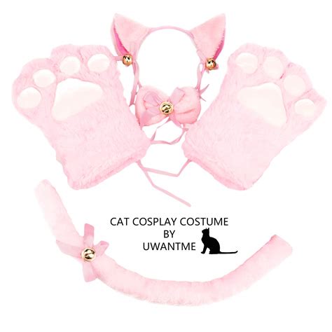 Buy Uwantmecat Cosplay Costume Cat Ears And Tail With Collar Cat Paws