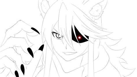 Akame Ga Kill Leone Lineart By Scarletft On Deviantart