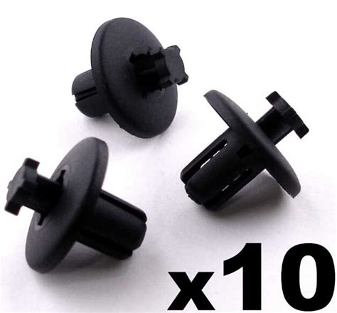10x 8mm Plastic Trim Clips For Peugeot 307 607 And 807 Wheel Arch Lining