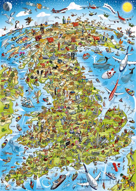 Presented in a plain or printed tin box or recycled satin bag. Best Of British - 1000 Piece Jigsaw Puzzle by Gibsons (G7096)
