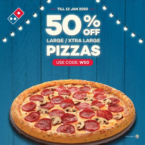 Dominos Pizza Sg 50 Off Large And Xtra Large Pizzas Ends 12 Jan 2020