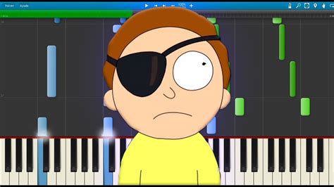 Evil Morty Rick And Morty Piano Tutorial Synthesia Youtube