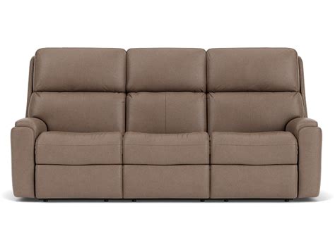 Flexsteel Living Room Power Reclining Sofa With Power Headrests 3904 62h