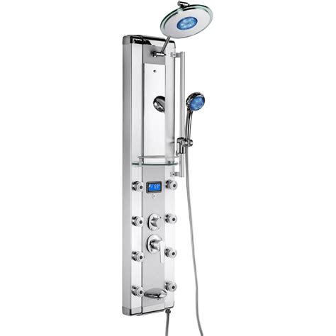 Akdy 51 Led Rainfall Shower Panel Tower System With Handheld Shower
