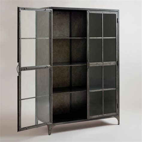 Metal Display Cabinet World Market 899 00 Storage Behind Check In Bar Firelight Camps
