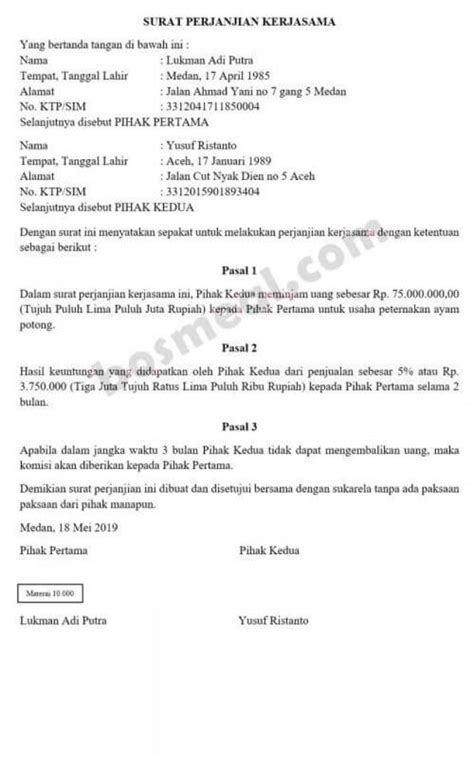 Detail Contoh Surat Pernyataan Lunas Hutang Piutang Koleksi Nomer