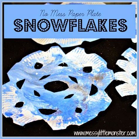 No Mess Paper Plate Snowflakes Fun Stuff Ice Painting Snow