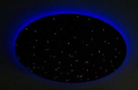 Beautiful both night and day, a simple bowl globe that fits over three light bulbs can be made beautiful with a soft brushed moon, stars and fluffy clouds. LED Star Lights Ceiling | Light Fixtures Design Ideas