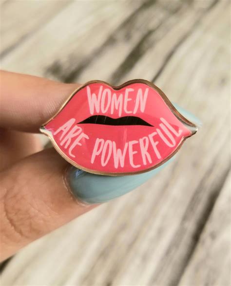 Feminist Enamel Pin Set Girl Power Buttons Pinback Buttons Etsy