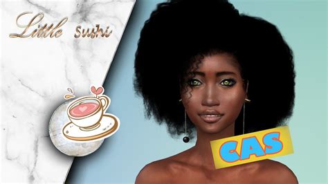 The Sims 4 Blackgirl Afro Create A Sim Cc Links Youtube