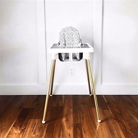 Related:ikea highchair cushion ikea high chair cushion cover. Ikea highchair UPGRADE! Spray paint your legs gold and get ...