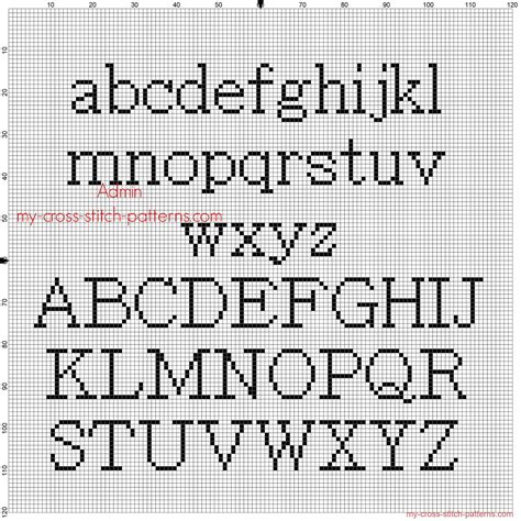 cross stitch alphabet batang all letters free pattern download needlework cross stitch