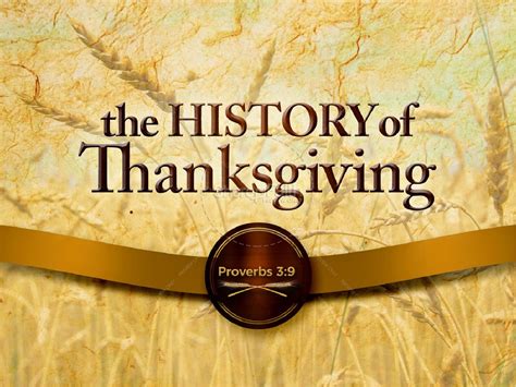 History Of Thanksgiving Sermon Slideshow Fall Thanksgiving Powerpoints