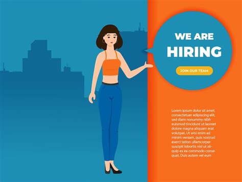 Premium Vector Business Hiring And Recruiting Concept Flat Vector Illustration