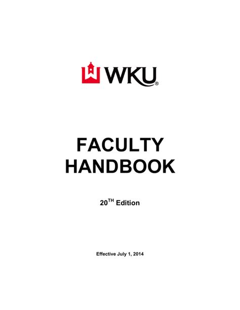 Faculty Handbook 20