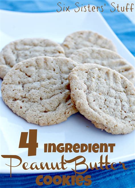 It is thicker resulting in a thicker batter. 4 Ingredient Peanut Butter Cookies | Six Sisters' Stuff