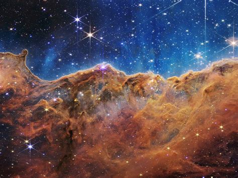 Golden Nebula Background