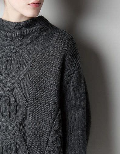 Cable Knit Sweater Zara Sweaters Cable Knit Sweaters Knitwear Women