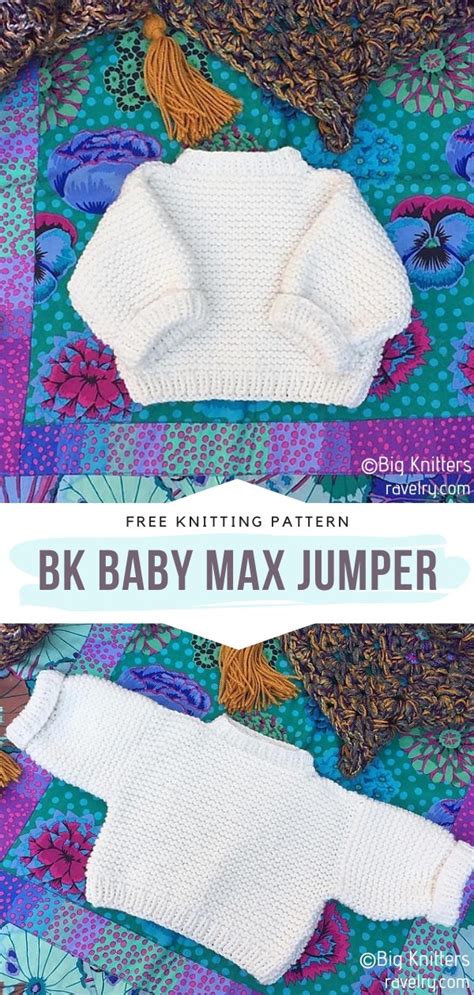 When only one figure is given, it applies to all sizes. Simple Baby Pullovers Free Knitting Patterns