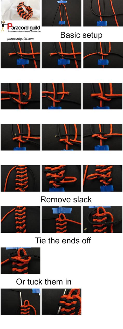 Instructions for how to tie a rastaclat (paraclat) style braided paracord survival bracelet in this easy step. Trilobite paracord bracelet - Oliefantasie