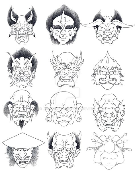 The 13 Demons By Joshdixart On Deviantart Japanese Demon Tattoo