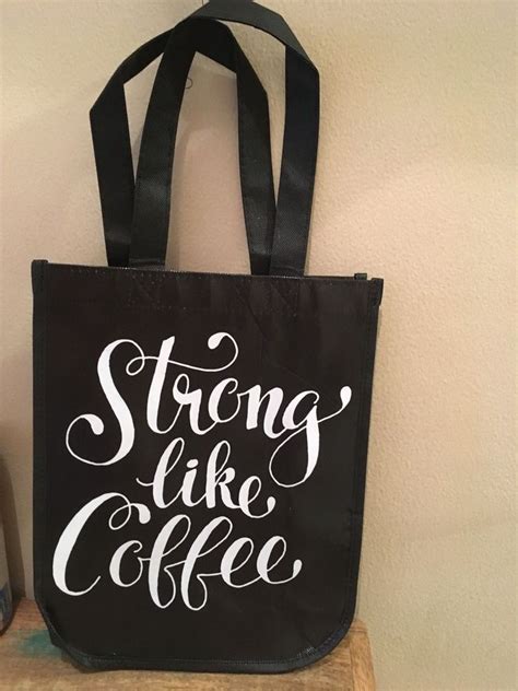 Many cities don't accept coffee cups in their recycling. Starbucks bag STRONG LIKE COFFEE 2017 Reusable Tote Bag ...