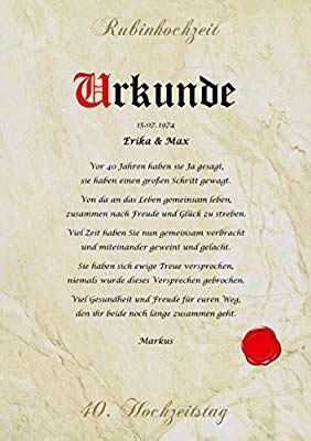 Sie ist nach der silberhochzeit und der goldenen hochzeit wohl ein weitere meilenstein in der ehe. Freche Sprüche Zum 40 Hochzeitstag - Sprüche zur ...