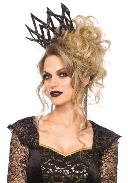 Koruna Čierna Kráľovná Deluxe Halloween Kostýmy A Masky