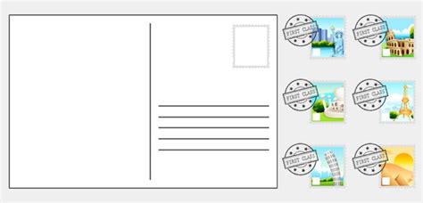Blank Postcard Templates Paperzip