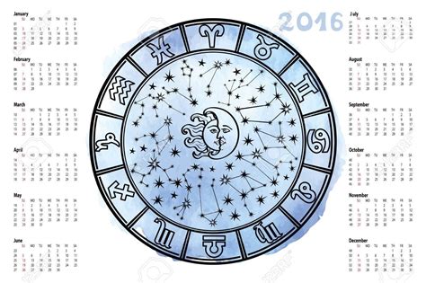 Free Printable Zodiac And Moon Calendar Ten Free Printable Calendar