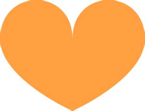 ‍ orange heart and orange wizard on instagram and facebook! Orange Heart Clip Art at Clker.com - vector clip art ...
