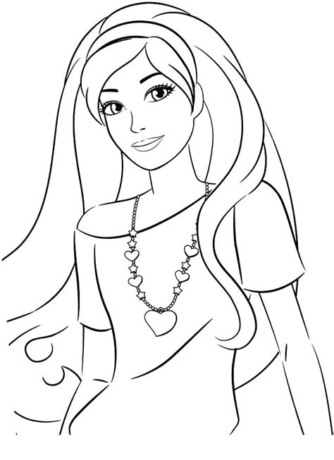 Barbie Face Coloring Sheets Coloring Pages