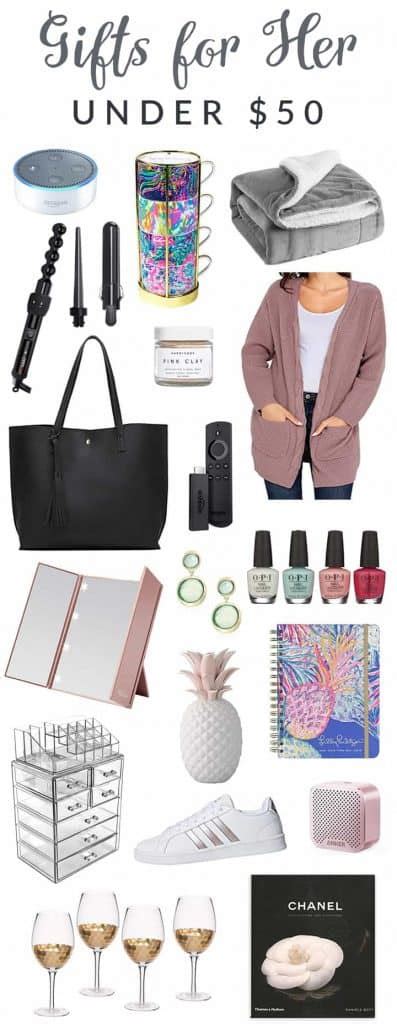 To make it easier, we've put together a list of great gifts under $50 that we think she'll love, no matter the occasion. 20+ Great Gifts for Her Under $50 That Will Blow Her Mind 🎁