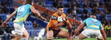 Gold coast titans versus brisbane broncos match centre includes live scores and updates. NRL 2020: Brisbane Broncos, David Fifita, Peter Gentle ...