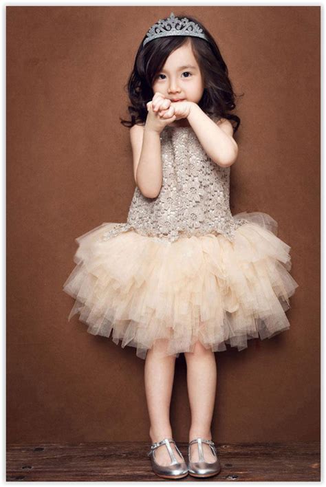 Hello Baby Kids Crochet Panel Tulle Dress Kidswear Flower Girl
