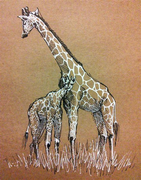 Create A Drawing A Day Drawing 287 Giraffes