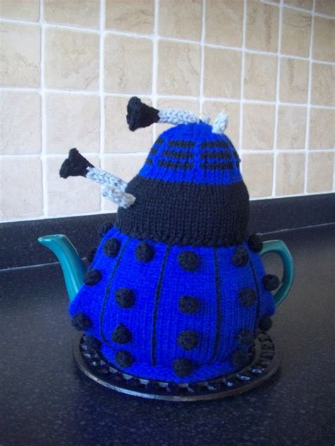 Knitted Tea Cosy Cozy Cosie Dalek Dr Who Shabby Chic Etsy Tea Cosy