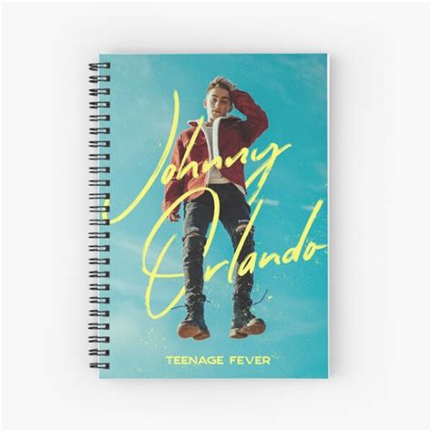 Johnny Orlando Teenage Fever Spiral Notebook For Sale By Shopbymrbl