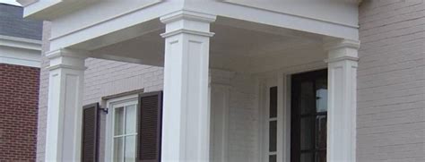 Square Fiberglass Porch Columns Order Custom Permalite® Square Coulmns And Recessed Permalite