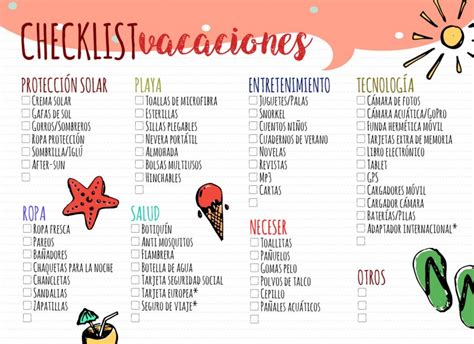 Freebie Checklist Para Hacer La Maleta Y Que No Se Olvide Nada Aubrey